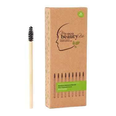 MY ECO BEAUTY KIT - Bamboo Disposable Mascara Wands - 'Mini' Tapered head 25pk
