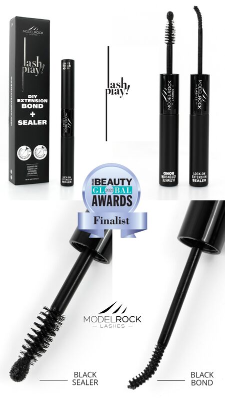 LASH PLAY - DIY Ultimate Black Bond & Black Lock-On Sealer Duo - Up to 10 Day Hold