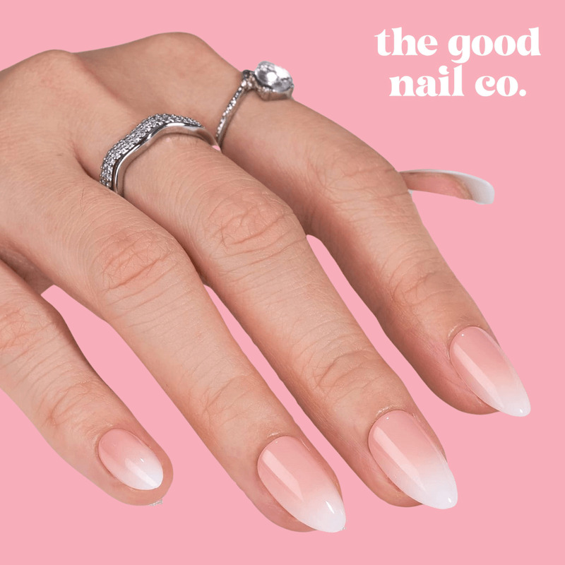 THE GOOD NAIL CO - Press-On Gel Nail Kit - 'CREAM PUFF' - Short Almond