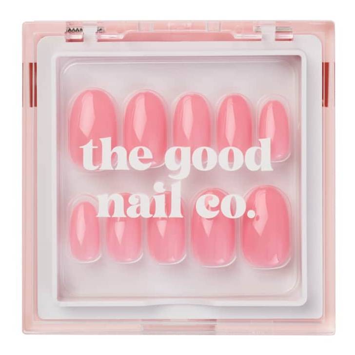 THE GOOD NAIL CO - Press-On Nails Travel Kit Edition - 'BUBBLEGUMMY' - Short Oval