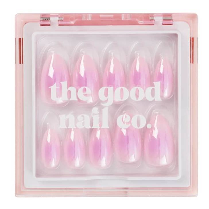 THE GOOD NAIL CO - Press-On Nails Travel Kit Edition - 'LILAC GLAZE' - Short Almond