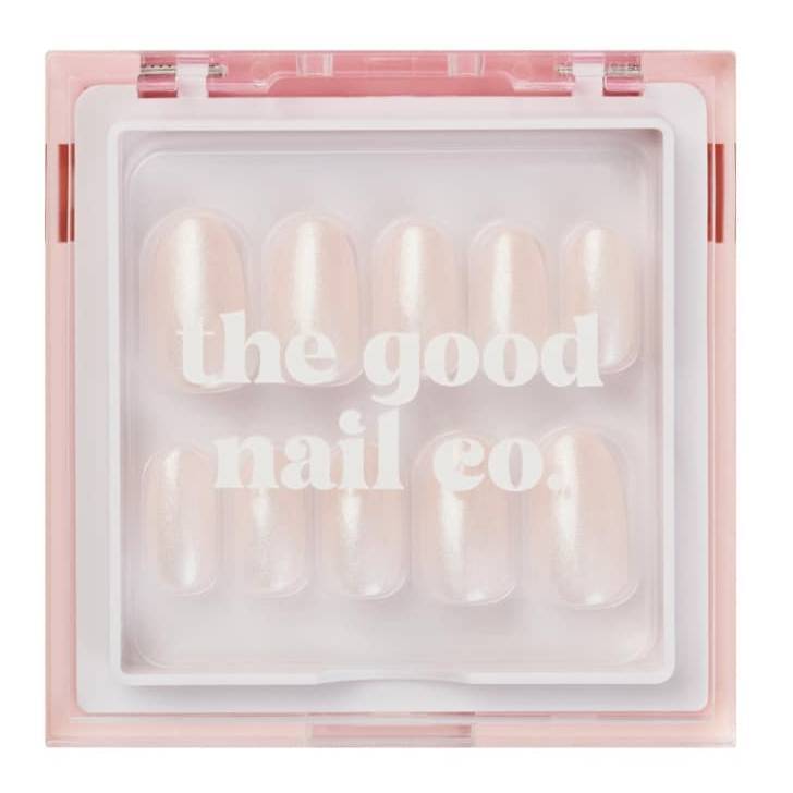 THE GOOD NAIL CO - Press-On Nails Travel Kit Edition - 'MOON SPARKLE' - Short Oval