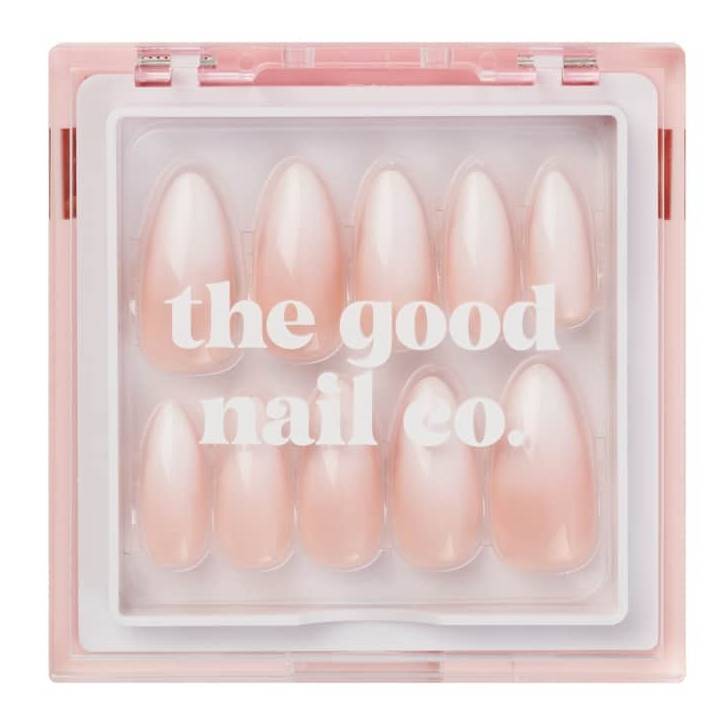 THE GOOD NAIL CO - Press-On Nails Travel Kit Edition - 'MILK CARAMEL OMBRE' - Medium Almond