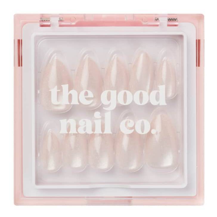 THE GOOD NAIL CO - Press-On Nails Travel Kit Edition - 'DIAMOND KITTY' - Short Almond