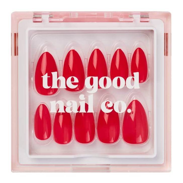 THE GOOD NAIL CO - Press-On Nails Travel Kit Edition - 'LITTLE RED DRESS' - Short Almond