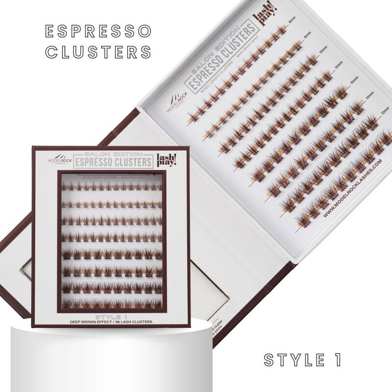 SALON EDITION - Espresso Clusters Style #1 - Mixed Lengths - 96 / Clusters Pk