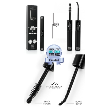 LASH PLAY - DIY Ultimate Black Bond & Black Lock-On Sealer Duo - Up to 10 Day Hold