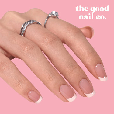 THE GOOD NAIL CO - Press-On Gel Nail Kit - 'OMBRE NUDE FRENCHIE' - Short Square