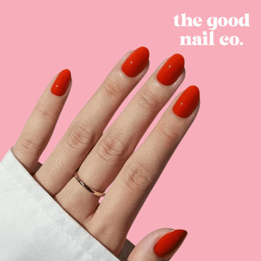 THE GOOD NAIL CO - Press-On Gel Nail Kit - 'SIMPLY RED' - Short Oval