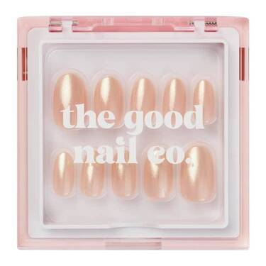 THE GOOD NAIL CO - Press-On Nails Travel Kit Edition - 'SWEET TEA SPARKLE' - Short Oval