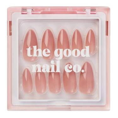 THE GOOD NAIL CO - Press-On Nails Travel Kit Edition - 'SIMPLY NUDE' - Medium Almond