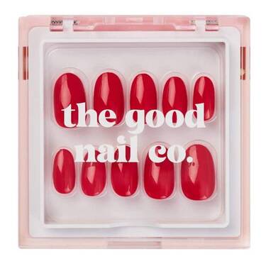 THE GOOD NAIL CO - Press-On Nails Travel Kit Edition - 'RUBY' - Short Oval