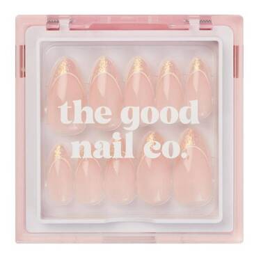 THE GOOD NAIL CO - Press-On Nails Travel Kit Edition - 'COTTON CANDI SPARKLES' - Medium Almond