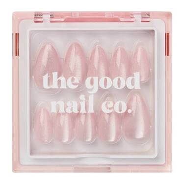 THE GOOD NAIL CO - Press-On Nails Travel Kit Edition - 'PINKY KITTY' - Short Almond