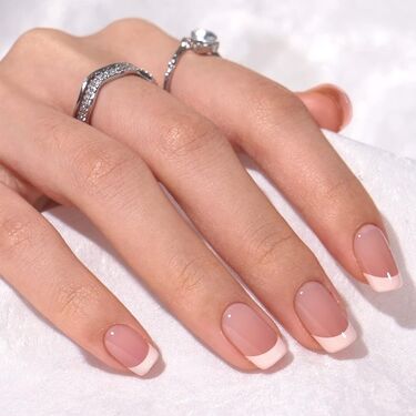 THE GOOD NAIL CO - Press-On Gel Nail Kit - 'OMBRE NUDE FRENCHIE' - Short Square