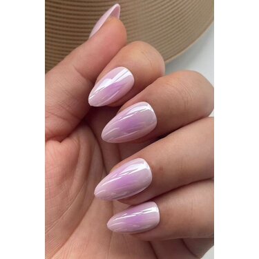 THE GOOD NAIL CO - Press-On Nails Travel Kit Edition - 'LILAC GLAZE' - Short Almond