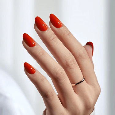 THE GOOD NAIL CO - Press-On Gel Nail Kit - 'SIMPLY RED' - Short Oval