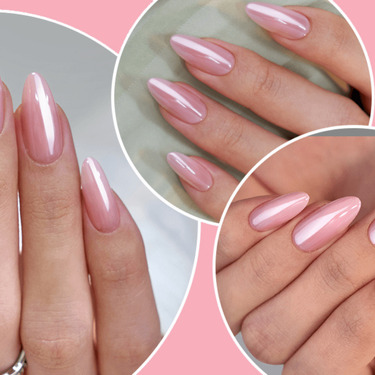 THE GOOD NAIL CO - Press-On Gel Nail Kit - 'BABY PINK GLAZE' - Medium Almond