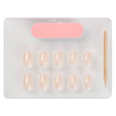 THE GOOD NAIL CO - Press-On Gel Nail Kit - 'PEARL FAIRY SPRINKLES' - Short Oval