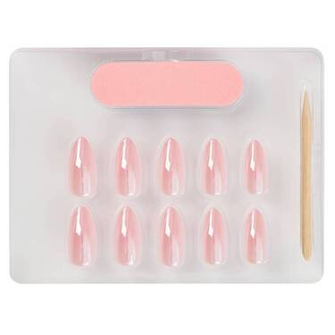 THE GOOD NAIL CO - Press-On Gel Nail Kit - 'BABY PINK GLAZE' - Medium Almond