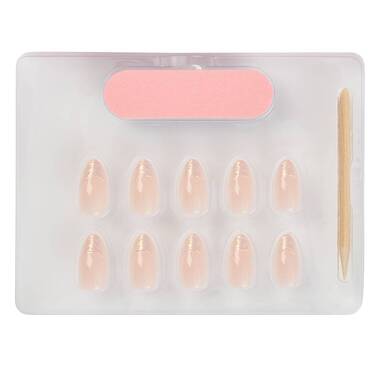 THE GOOD NAIL CO - Press-On Gel Nail Kit - 'SHELL TIP FRENCHIE' - Short Almond