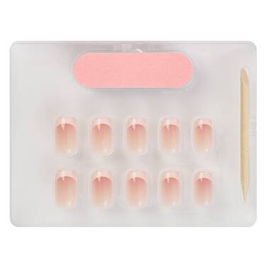 THE GOOD NAIL CO - Press-On Gel Nail Kit - 'OMBRE NUDE FRENCHIE' - Short Square