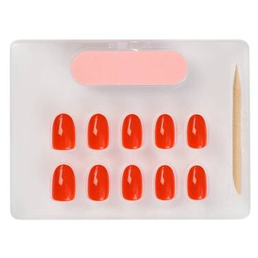 THE GOOD NAIL CO - Press-On Gel Nail Kit - 'SIMPLY RED' - Short Oval