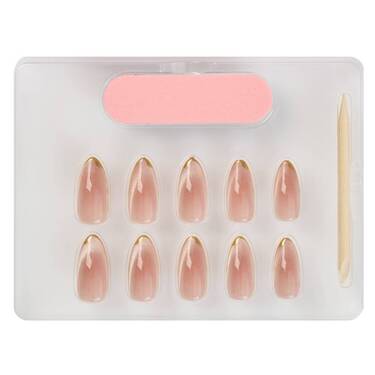 THE GOOD NAIL CO - Press-On Gel Nail Kit - 'SAHARA SPARKLE' - Medium Almond