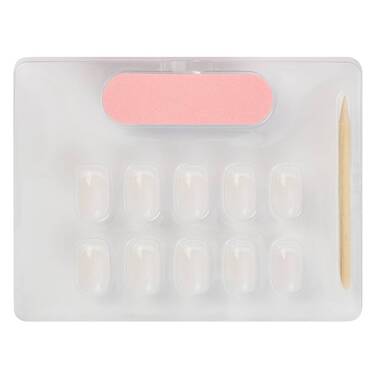 THE GOOD NAIL CO - Press-On Gel Nail Kit - 'WHITE GLOSS FRENCHIE' - Short Square