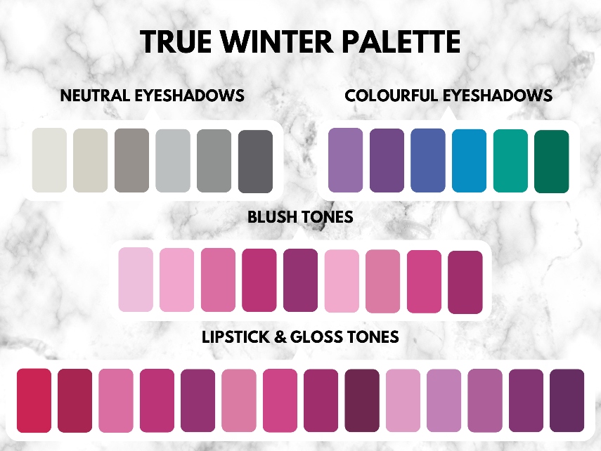 Winter Palettes - How to Match to Pale Colours