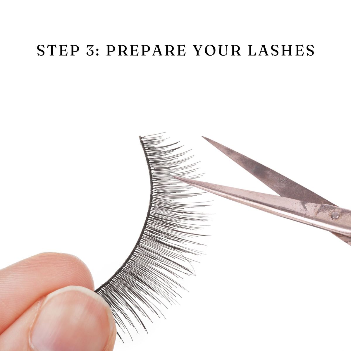 false lash prep