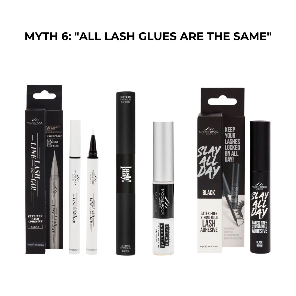 Different types of lash glue