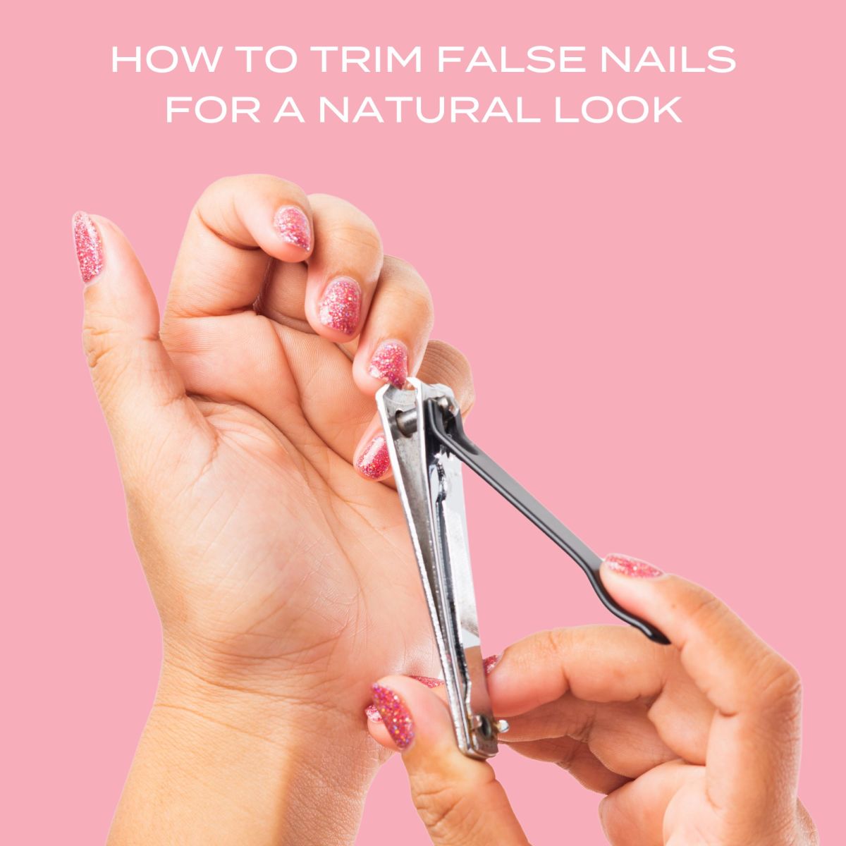 how to trim false nails