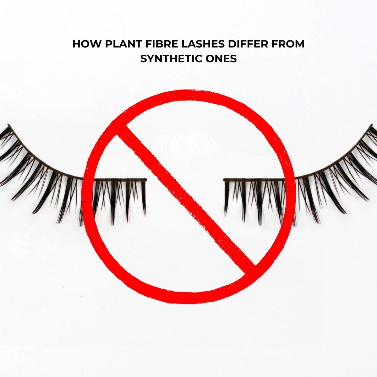 plant fibre lashes vs synthetic lashes