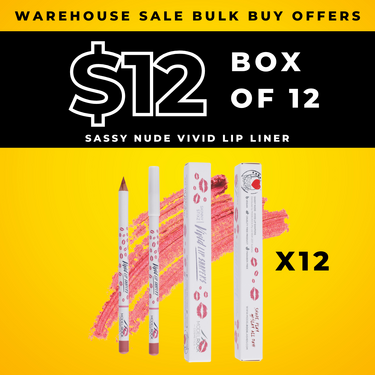 BULK BUY (12 Pack) - TRADITIONAL Lip Pencil - SASSY NUDE