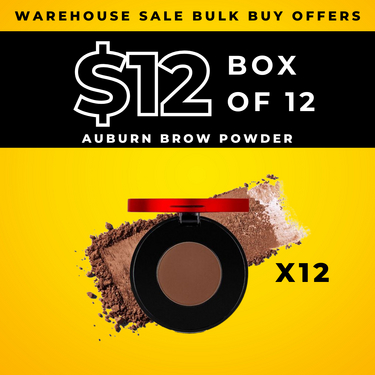 CLEARANCE  -  BULK BUY (12 Pack) - BROW POWDER - *AUBURN*