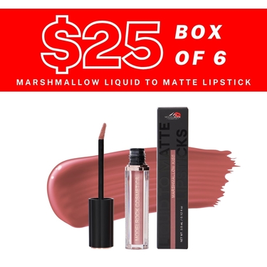 BULK BUY (6 Pack) - MARSHMALLOW KISS - Liquid to Matte Lipstick