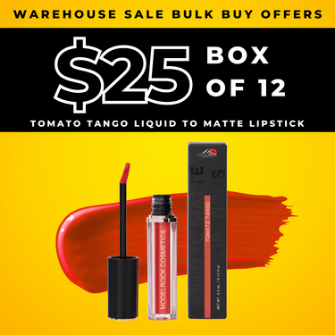 CLEARANCE  -  BULK BUY (12 Pack) - TOMATO TANGO - Liquid to Matte Lipstick