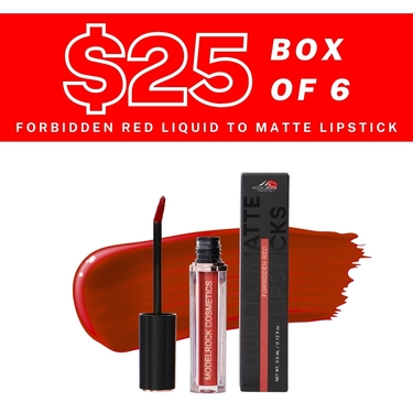 BULK BUY (6 Pack) - FORBIDDEN RED - Liquid to Matte Lipstick