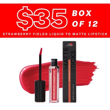 BULK BUY (12 Pack) - STRAWBERRY FIELDS - Liquid to Matte Lipstick