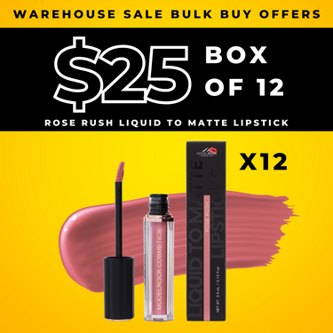 BULK BUY (12 Pack) - ROSE RUSH - Liquid to Matte Lipstick