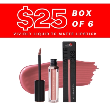 BULK BUY (6 Pack) - VIVIDLY - Liquid to Matte Lipstick