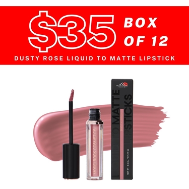 BULK BUY (12 Pack) - DUSTY ROSE - Liquid to Matte Lipstick