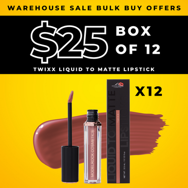 BULK BUY (12 Pack) - TWIXX - Liquid to Matte Lipstick