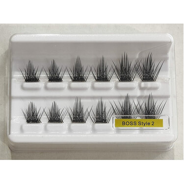 CLUSTER LASHES - BOSS - 'Style 2' - Short / Medium / Long