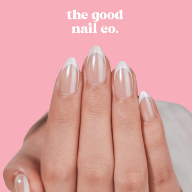 THE GOOD NAIL CO - Press-On Gel Nail Kit - 'GLAZED FRENCHIE' - Short Almond