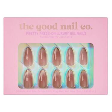 THE GOOD NAIL CO - Press-On Gel Nail Kit - 'SAHARA SPARKLE' - Medium Almond