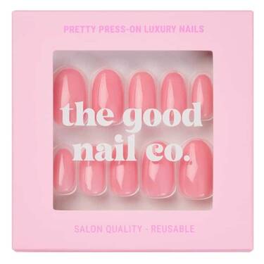 THE GOOD NAIL CO - Press-On Nails Travel Kit Edition - 'BUBBLEGUMMY' - Short Oval