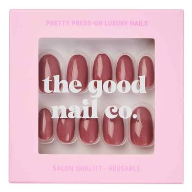 THE GOOD NAIL CO - Press-On Nails Travel Kit Edition - 'MOOSEY' - Short Oval