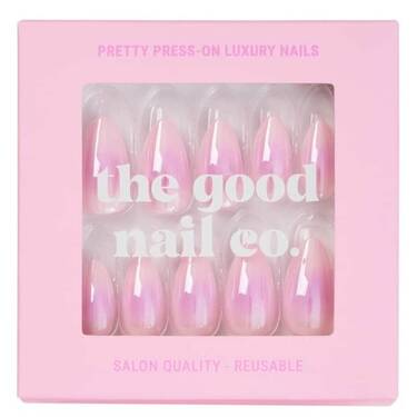 THE GOOD NAIL CO - Press-On Nails Travel Kit Edition - 'LILAC GLAZE' - Short Almond